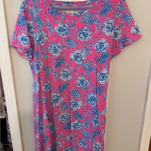 Lilly Pulitzer Pink and Blue Floral Dress